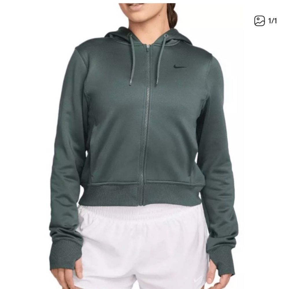 Nike Women's Therma-fit green hoodie